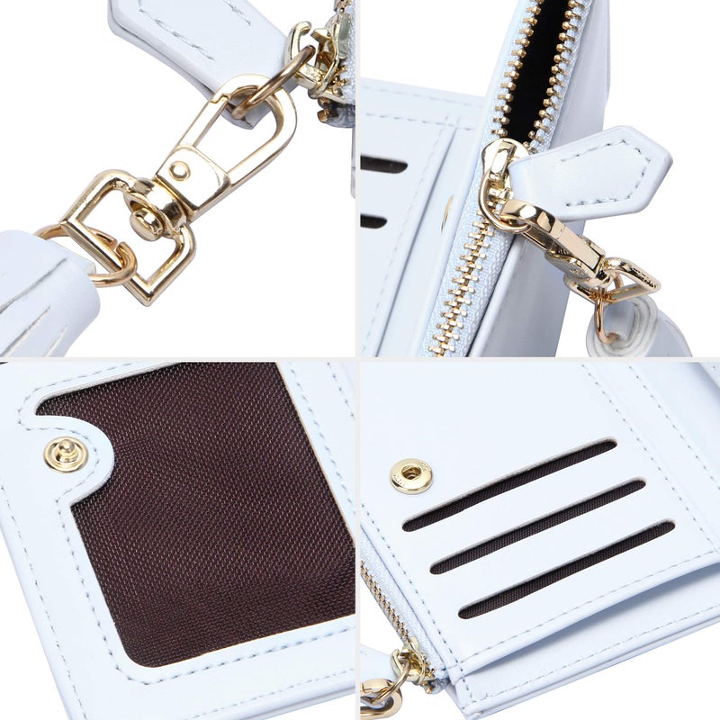 GEEAD Small Wallets for Women Bifold Slim Coin Purse Zipper ID Card Holder - Image 4